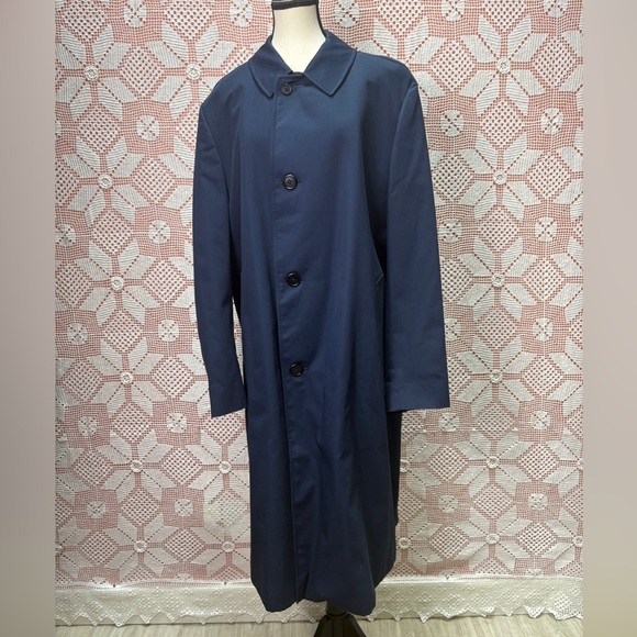 Aquascutum London Other - Aquascutum London Vintage Raincoat Navy Aqua 5 Waterproof Trench Coat